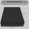 image:imageLineco Museum Archival Storage Box Drop Front 975x1275x3 in Gray  AcidFree with Metal Edge Preserves Picture Longevity Organize Photos Newspapers Prints Documents Crafts DIYClassic Black