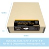 image:imageLineco Museum Archival Storage Box Drop Front 975x1275x3 in Gray  AcidFree with Metal Edge Preserves Picture Longevity Organize Photos Newspapers Prints Documents Crafts DIYTan