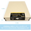 image:imageLineco Museum Archival Storage Box Drop Front 975x1275x3 in Gray  AcidFree with Metal Edge Preserves Picture Longevity Organize Photos Newspapers Prints Documents Crafts DIYBeige