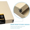 image:imageLineco Museum Archival Storage Box Drop Front 975x1275x3 in Gray  AcidFree with Metal Edge Preserves Picture Longevity Organize Photos Newspapers Prints Documents Crafts DIYTan