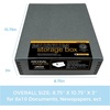 image:imageLineco Museum Archival Storage Box Drop Front 975x1275x3 in Gray  AcidFree with Metal Edge Preserves Picture Longevity Organize Photos Newspapers Prints Documents Crafts DIYGray