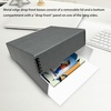 image:imageLineco Museum Archival Storage Box Drop Front 975x1275x3 in Gray  AcidFree with Metal Edge Preserves Picture Longevity Organize Photos Newspapers Prints Documents Crafts DIYGray