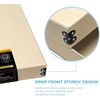 image:imageLineco Museum Archival Storage Box Drop Front 975x1275x3 in Gray  AcidFree with Metal Edge Preserves Picture Longevity Organize Photos Newspapers Prints Documents Crafts DIYTan