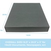 image:imageLineco Museum Archival Storage Box Drop Front 975x1275x3 in Gray  AcidFree with Metal Edge Preserves Picture Longevity Organize Photos Newspapers Prints Documents Crafts DIYGray