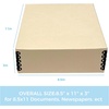 image:imageLineco Museum Archival Storage Box Drop Front 975x1275x3 in Gray  AcidFree with Metal Edge Preserves Picture Longevity Organize Photos Newspapers Prints Documents Crafts DIYTan