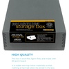 image:imageLineco Museum Archival Storage Box Drop Front 975x1275x3 in Gray  AcidFree with Metal Edge Preserves Picture Longevity Organize Photos Newspapers Prints Documents Crafts DIYGray