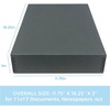 image:imageLineco Museum Archival Storage Box Drop Front 975x1275x3 in Gray  AcidFree with Metal Edge Preserves Picture Longevity Organize Photos Newspapers Prints Documents Crafts DIYGray