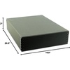 image:imageLineco Museum Archival Storage Box Drop Front 975x1275x3 in Gray  AcidFree with Metal Edge Preserves Picture Longevity Organize Photos Newspapers Prints Documents Crafts DIYBlack