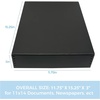 image:imageLineco Museum Archival Storage Box Drop Front 975x1275x3 in Gray  AcidFree with Metal Edge Preserves Picture Longevity Organize Photos Newspapers Prints Documents Crafts DIYBlack