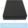 image:imageLineco Museum Archival Storage Box Drop Front 975x1275x3 in Gray  AcidFree with Metal Edge Preserves Picture Longevity Organize Photos Newspapers Prints Documents Crafts DIYBlack