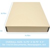 image:imageLineco Museum Archival Storage Box Drop Front 975x1275x3 in Gray  AcidFree with Metal Edge Preserves Picture Longevity Organize Photos Newspapers Prints Documents Crafts DIYTan