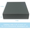 image:imageLineco Museum Archival Storage Box Drop Front 975x1275x3 in Gray  AcidFree with Metal Edge Preserves Picture Longevity Organize Photos Newspapers Prints Documents Crafts DIYGray