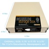 image:imageLineco Museum Archival Storage Box Drop Front 975x1275x3 in Gray  AcidFree with Metal Edge Preserves Picture Longevity Organize Photos Newspapers Prints Documents Crafts DIYBeige