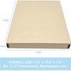 image:imageLineco Museum Archival Storage Box Drop Front 975x1275x3 in Gray  AcidFree with Metal Edge Preserves Picture Longevity Organize Photos Newspapers Prints Documents Crafts DIYTan