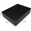 image:imageLineco Museum Archival Storage Box Drop Front 975x1275x3 in Gray  AcidFree with Metal Edge Preserves Picture Longevity Organize Photos Newspapers Prints Documents Crafts DIYSimple Black