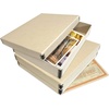 image:imageLineco Museum Archival Storage Box Drop Front 975x1275x3 in Gray  AcidFree with Metal Edge Preserves Picture Longevity Organize Photos Newspapers Prints Documents Crafts DIYBeige