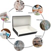 image:imageLineco Museum Archival Storage Box Drop Front 975x1275x3 in Gray  AcidFree with Metal Edge Preserves Picture Longevity Organize Photos Newspapers Prints Documents Crafts DIYBlack