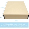 image:imageLineco Museum Archival Storage Box Drop Front 975x1275x3 in Gray  AcidFree with Metal Edge Preserves Picture Longevity Organize Photos Newspapers Prints Documents Crafts DIYTan