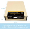 image:imageLineco Museum Archival Storage Box Drop Front 975x1275x3 in Gray  AcidFree with Metal Edge Preserves Picture Longevity Organize Photos Newspapers Prints Documents Crafts DIYTan