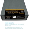 image:imageLineco Museum Archival Storage Box Drop Front 975x1275x3 in Gray  AcidFree with Metal Edge Preserves Picture Longevity Organize Photos Newspapers Prints Documents Crafts DIYGray