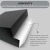 image:imageLineco Museum Archival Storage Box Drop Front 975x1275x3 in Gray  AcidFree with Metal Edge Preserves Picture Longevity Organize Photos Newspapers Prints Documents Crafts DIYClassic Black