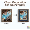 image:imageMat Board Center 5 Pack 11x14 Double Mat for 85x11 Photos Off WhiteGold  Off White Over Gold Double Mat Board Acid Free 8Ply Thickness White Core Bevel Cut for Photos amp Art FramingBlue Over Gold