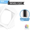 image:imageMat Board Center 5 Pack 11x14 Double Mat for 85x11 Photos Off WhiteGold  Off White Over Gold Double Mat Board Acid Free 8Ply Thickness White Core Bevel Cut for Photos amp Art FramingOff White Over Off White