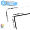 image:imageMat Board Center 5 Pack 11x14 Double Mat for 85x11 Photos Off WhiteGold  Off White Over Gold Double Mat Board Acid Free 8Ply Thickness White Core Bevel Cut for Photos amp Art FramingWhite Over Black