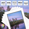 image:imageMat Board Center 5 Pack 11x14 Double Mat for 85x11 Photos Off WhiteGold  Off White Over Gold Double Mat Board Acid Free 8Ply Thickness White Core Bevel Cut for Photos amp Art FramingWhite Over Black