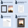 image:imageMat Board Center 5 Pack 11x14 Double Mat for 85x11 Photos Off WhiteGold  Off White Over Gold Double Mat Board Acid Free 8Ply Thickness White Core Bevel Cut for Photos amp Art FramingBlack Over Silver