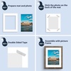 image:imageMat Board Center 5 Pack 11x14 Double Mat for 85x11 Photos Off WhiteGold  Off White Over Gold Double Mat Board Acid Free 8Ply Thickness White Core Bevel Cut for Photos amp Art FramingWhite Over White
