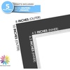 image:imageMat Board Center 5 Pack 11x14 Double Mat for 85x11 Photos Off WhiteGold  Off White Over Gold Double Mat Board Acid Free 8Ply Thickness White Core Bevel Cut for Photos amp Art FramingBlack Over Silver