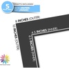 image:imageMat Board Center 5 Pack 11x14 Double Mat for 85x11 Photos Off WhiteGold  Off White Over Gold Double Mat Board Acid Free 8Ply Thickness White Core Bevel Cut for Photos amp Art FramingBlack Over Black