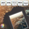 image:imageMat Board Center 5 Pack 11x14 Double Mat for 85x11 Photos Off WhiteGold  Off White Over Gold Double Mat Board Acid Free 8Ply Thickness White Core Bevel Cut for Photos amp Art FramingBlack Over Black