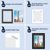 image:imageMat Board Center 5 Pack 11x14 Double Mat for 85x11 Photos Off WhiteGold  Off White Over Gold Double Mat Board Acid Free 8Ply Thickness White Core Bevel Cut for Photos amp Art FramingBlack Over Gold