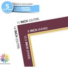 image:imageMat Board Center 5 Pack 11x14 Double Mat for 85x11 Photos Off WhiteGold  Off White Over Gold Double Mat Board Acid Free 8Ply Thickness White Core Bevel Cut for Photos amp Art FramingMaroon Over Gold