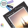 image:imageMat Board Center 5 Pack 11x14 Double Mat for 85x11 Photos Off WhiteGold  Off White Over Gold Double Mat Board Acid Free 8Ply Thickness White Core Bevel Cut for Photos amp Art FramingBlack Over Silver