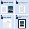 image:imageMat Board Center 5 Pack 11x14 Double Mat for 85x11 Photos Off WhiteGold  Off White Over Gold Double Mat Board Acid Free 8Ply Thickness White Core Bevel Cut for Photos amp Art FramingWhite Over White
