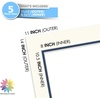image:imageMat Board Center 5 Pack 11x14 Double Mat for 85x11 Photos Off WhiteGold  Off White Over Gold Double Mat Board Acid Free 8Ply Thickness White Core Bevel Cut for Photos amp Art FramingIvory Turret Over Blue