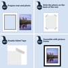 image:imageMat Board Center 5 Pack 11x14 Double Mat for 85x11 Photos Off WhiteGold  Off White Over Gold Double Mat Board Acid Free 8Ply Thickness White Core Bevel Cut for Photos amp Art FramingWhite Over Black