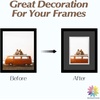 image:imageMat Board Center 5 Pack 11x14 Double Mat for 85x11 Photos Off WhiteGold  Off White Over Gold Double Mat Board Acid Free 8Ply Thickness White Core Bevel Cut for Photos amp Art FramingBlack Over Silver