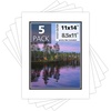 image:imageMat Board Center 5 Pack 11x14 Double Mat for 85x11 Photos Off WhiteGold  Off White Over Gold Double Mat Board Acid Free 8Ply Thickness White Core Bevel Cut for Photos amp Art FramingWhite Over Black