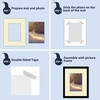 image:imageMat Board Center 5 Pack 11x14 Double Mat for 85x11 Photos Off WhiteGold  Off White Over Gold Double Mat Board Acid Free 8Ply Thickness White Core Bevel Cut for Photos amp Art FramingIvory Over Ivory