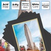 image:imageMat Board Center 5 Pack 11x14 Double Mat for 85x11 Photos Off WhiteGold  Off White Over Gold Double Mat Board Acid Free 8Ply Thickness White Core Bevel Cut for Photos amp Art FramingBlack Over Gold