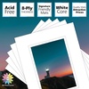 image:imageMat Board Center 5 Pack 11x14 Double Mat for 85x11 Photos Off WhiteGold  Off White Over Gold Double Mat Board Acid Free 8Ply Thickness White Core Bevel Cut for Photos amp Art FramingWhite Over White