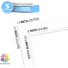 image:imageMat Board Center 5 Pack 11x14 Double Mat for 85x11 Photos Off WhiteGold  Off White Over Gold Double Mat Board Acid Free 8Ply Thickness White Core Bevel Cut for Photos amp Art FramingWhite Over White