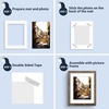 image:imageMat Board Center 5 Pack 11x14 Double Mat for 85x11 Photos Off WhiteGold  Off White Over Gold Double Mat Board Acid Free 8Ply Thickness White Core Bevel Cut for Photos amp Art FramingOff White Over Off White