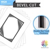 image:imageMat Board Center 5 Pack 11x14 Double Mat for 85x11 Photos Off WhiteGold  Off White Over Gold Double Mat Board Acid Free 8Ply Thickness White Core Bevel Cut for Photos amp Art FramingWhite Over Black