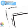 image:imageMat Board Center 5 Pack 11x14 Double Mat for 85x11 Photos Off WhiteGold  Off White Over Gold Double Mat Board Acid Free 8Ply Thickness White Core Bevel Cut for Photos amp Art FramingWhite Over Black