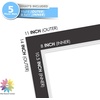 image:imageMat Board Center 5 Pack 11x14 Double Mat for 85x11 Photos Off WhiteGold  Off White Over Gold Double Mat Board Acid Free 8Ply Thickness White Core Bevel Cut for Photos amp Art FramingBlack Over Silver